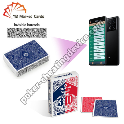 Copag 310 Código de Barras Discreto Cartões de Jogo Single Deck Para Analista de Poker