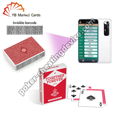 Copag 310 Scanner de códigos de barras Cartões de jogo Red Single Deck