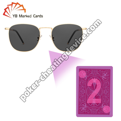 Óculos de detecção de cartões marcados para Poker Discreto Quadro Negro Grau Óptico Vantagem Segura Precisão projetada para detecção de cartões incomparável