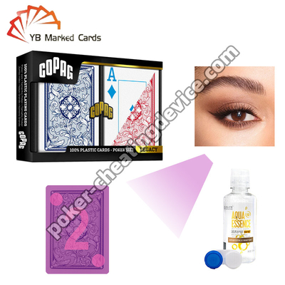 Copag Legacy 4-Color Invisível de Volta Marcado Cartões Azul / Vermelho Duplo Deck