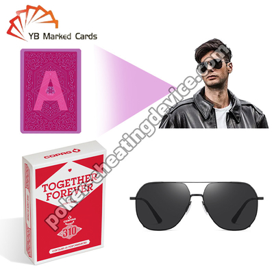 Copag 310 STEVE GORE Juntos Para Sempre IR Cartões de Poker Detectáveis Vermelho