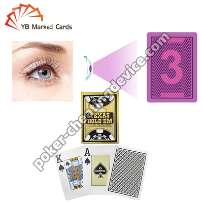 Copag Texas Hold'em Cartões de Poker Secretamente Marcados Single Deck Negro
