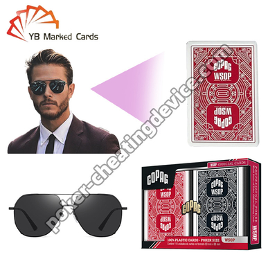 Lentes de contato com tinta infravermelha invisível para baralho de pôquer marcado