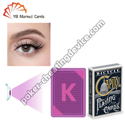 Lentes de contato de tinta UV Invisível para baralhos marcados
