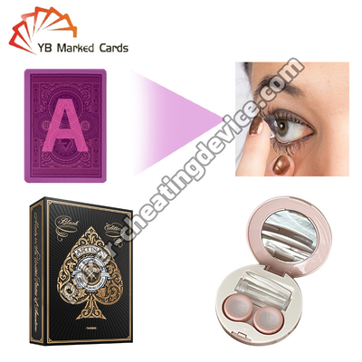 Lentes de detecção de tinta invisível para cartões marcados