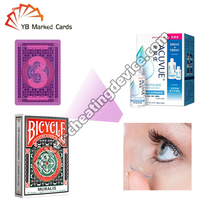 Lentes de contacto com detecção de tinta invisível A sua vantagem final no póquer