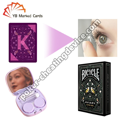 Lentes de contato de luz UV para cartões de tinta invisível Cheat Poker como um profissional