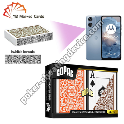 Copag 1546 Baralho de Pôquer com Índice Jumbo Laranja/Marrom Conjunto Duplo