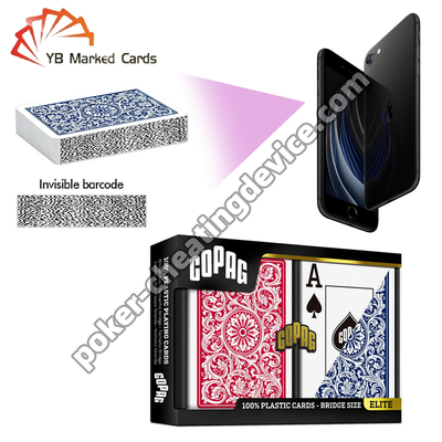 Baralhos de Cartas Marcadas Copag Elite Jumbo Index Preto Single Deck