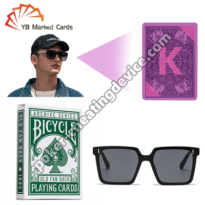 Bicicleta Antigo Fã Costas 1885 Tinta Invisível Cartas de Poker Marcadas