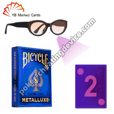 Bicicleta Metalluxe Azul 2023 Cartas de Jogo Marcadas com Tinta Invisível