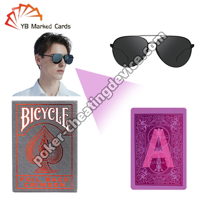 Bicicleta Metalluxe Folha Vermelha IR Marcado Poker Deck para Trapaça