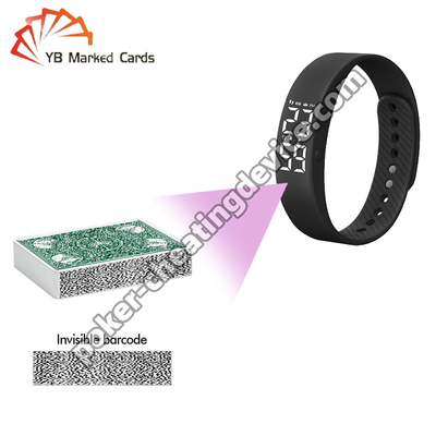 Bracelete de câmera de poker escondido para cartões marcados com código de barras