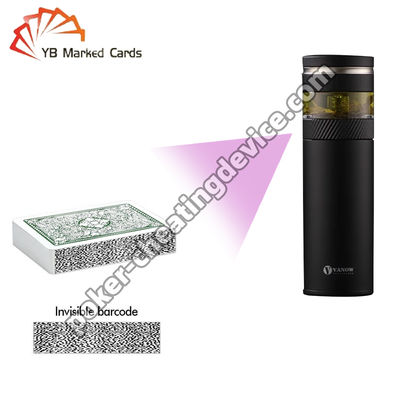 Escaneador de póquer de garrafas de água para cartões marcados com código de barras