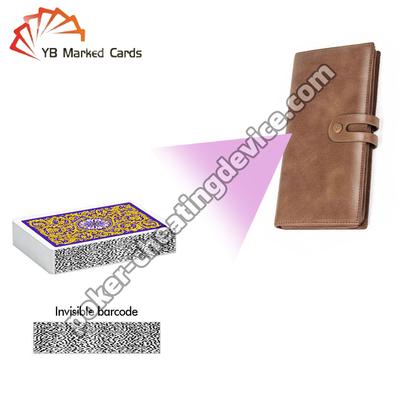 Wallet Poker Cheat Card Scanner para cartões marcados com código de barras