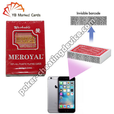 Meroyal Barcode Side Marked Cards For Poker Cheating Analyzer
