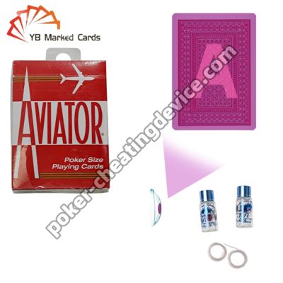 Undetectable Aviator Infrared Marked Playing Cards for Casino Games