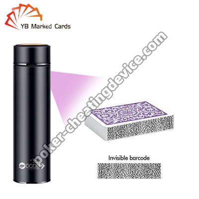 Botão de Água Poker Cheat Card Scanner Para Marcado Barcode Decks