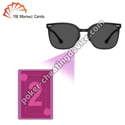 Cartões marcados Óculos de sol para tinta invisível Cartões de jogo