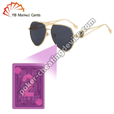 Óculos de póquer com perspectiva UV para cartões marcados com infravermelhos