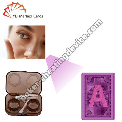 Lentes de contacto infravermelhas de tinta invisível para cartões marcados luminosamente