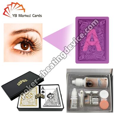 Lentes de contato para cartões com marcação infravermelha