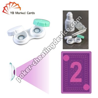 Lentes de Contato de Tinta Invisível UV para Ver Cartas Marcadas