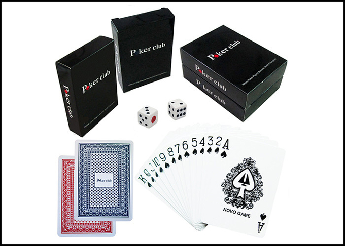 Cartões de jogo marcados vermelhos/azuis plásticos, cartão da fraude do pôquer para o clube do pôquer