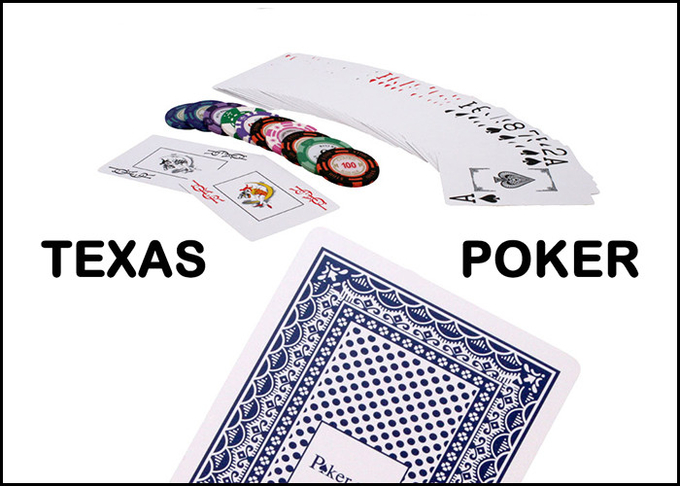 Cartões de jogo marcados vermelhos/azuis plásticos, cartão da fraude do pôquer para o clube do pôquer